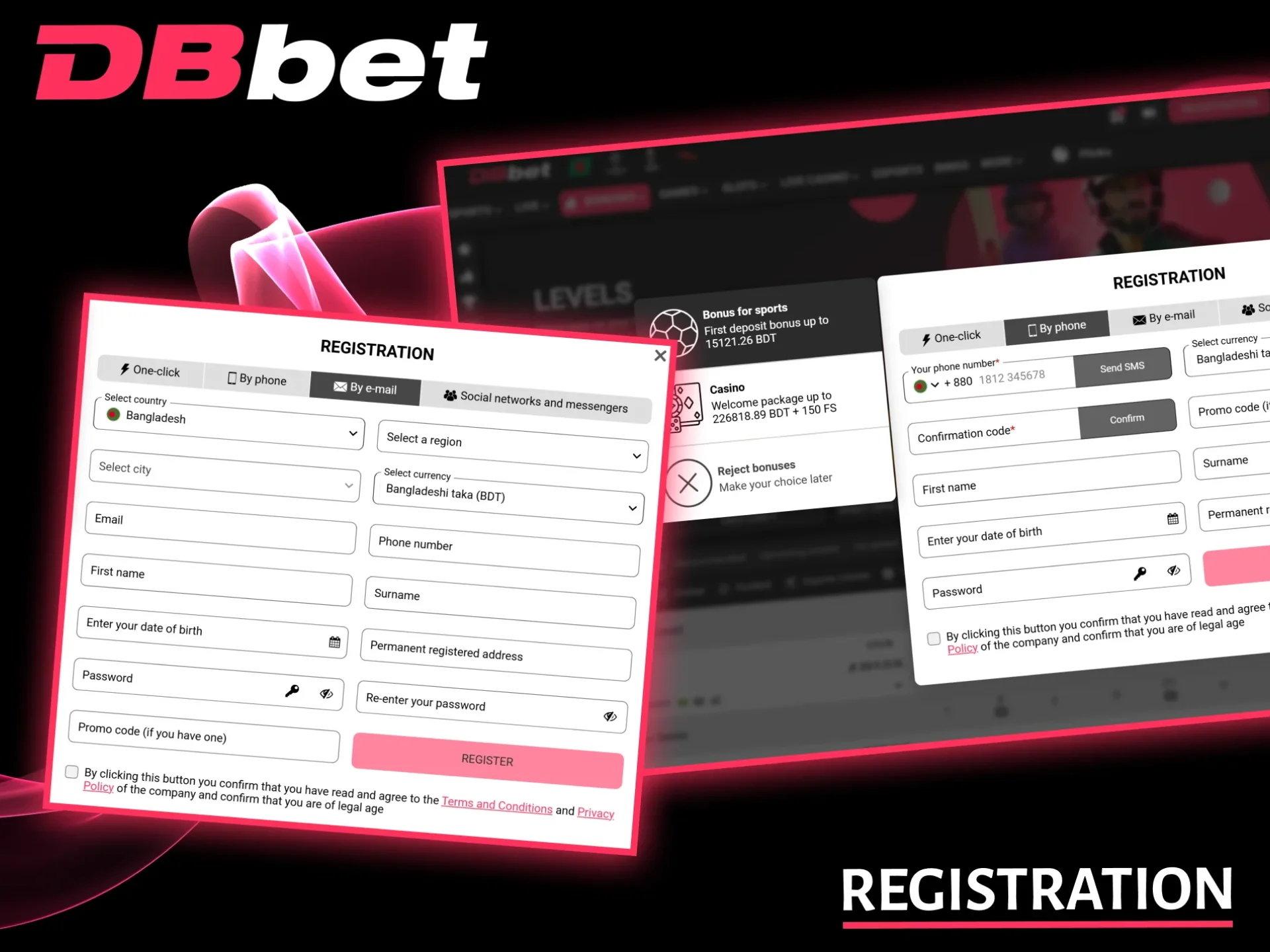 Follow these step-by-step instructions to register on the DBbet website today.