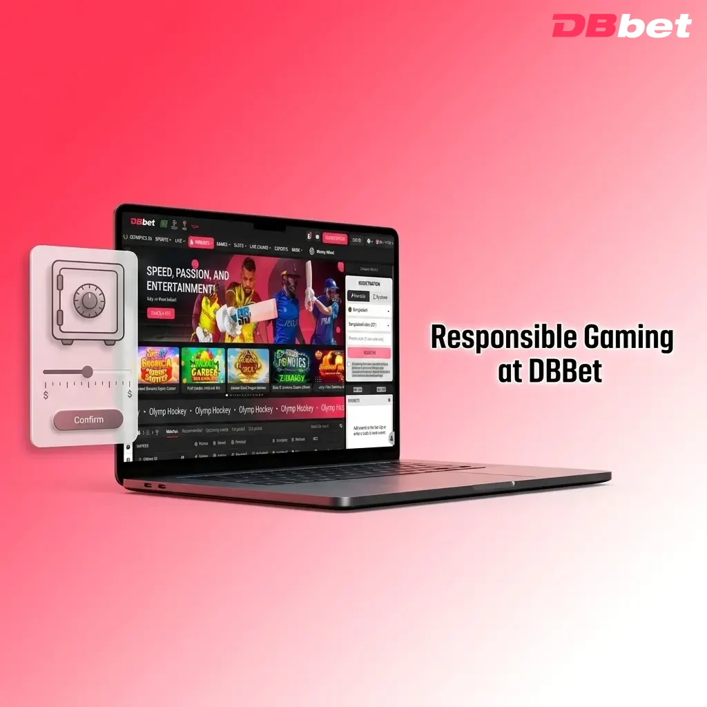 DBBet responsible gaming tools including deposit limits, self-exclusion, and session controls for safe betting in Bangladesh