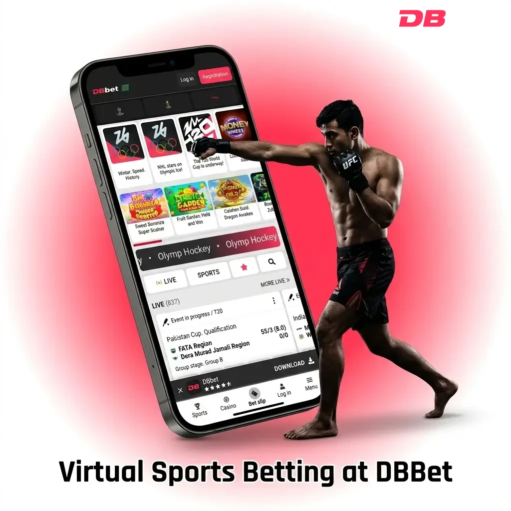 DBBet virtual sports betting on football, cricket, horse racing and basketball with 24/7 availability for Bangladesh players